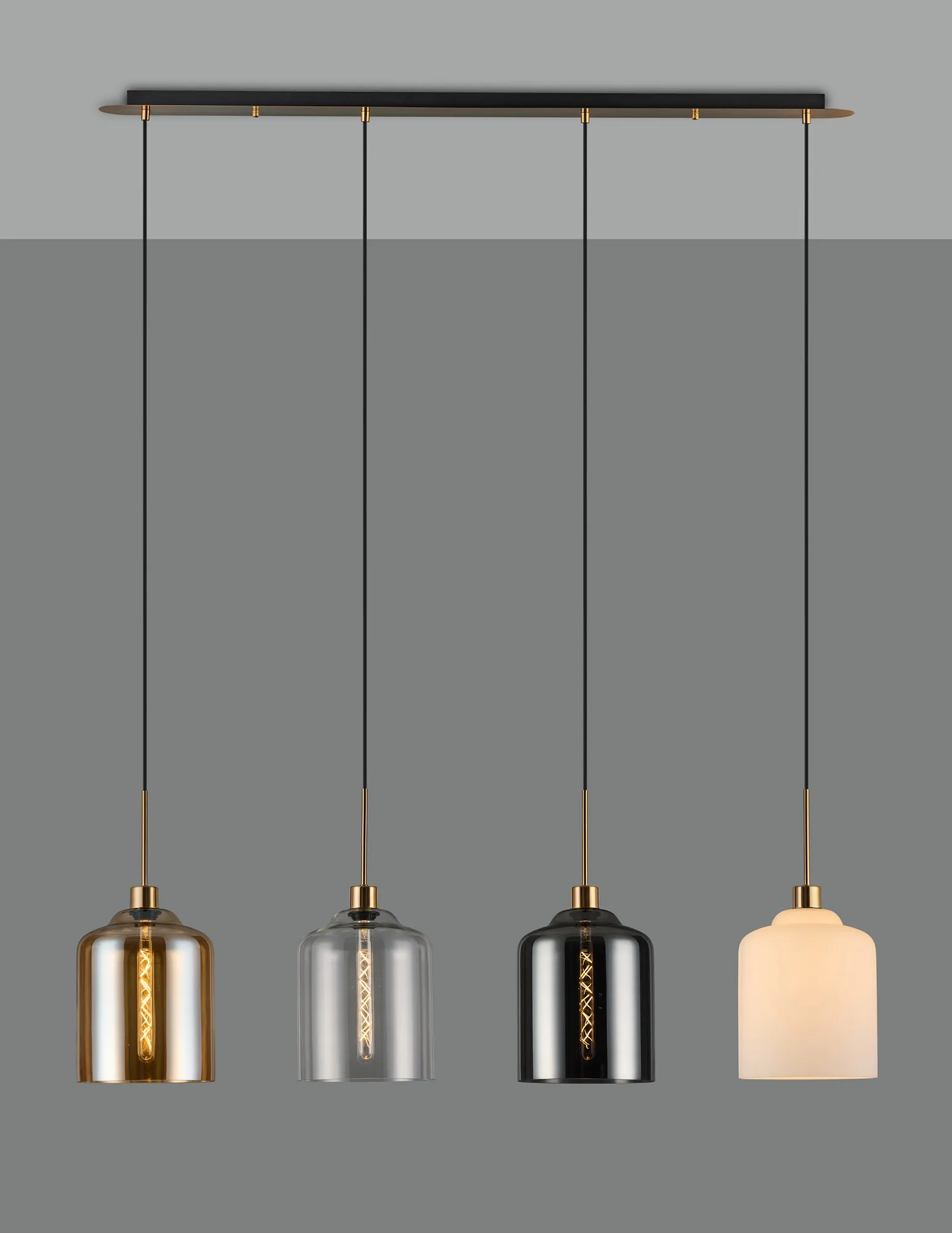 Lori Antique Gold Ceiling Lights Deco Linear Fittings